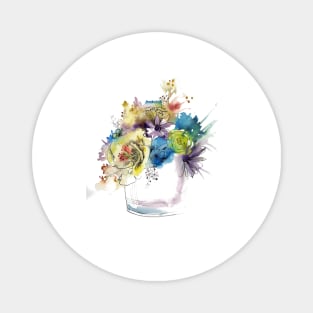 Watercolor bouquet Magnet